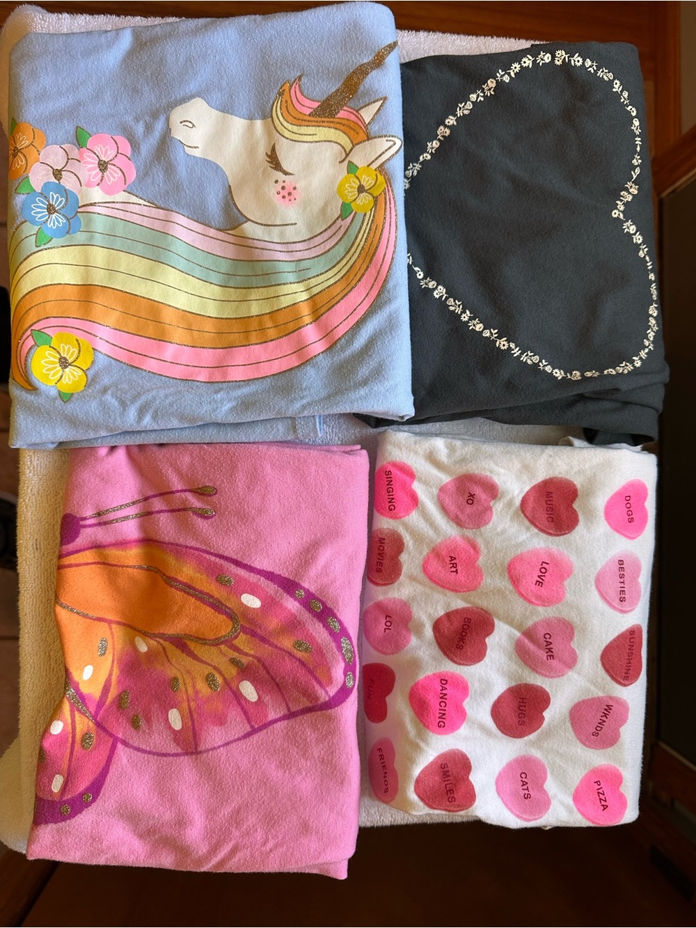 Cat and Jack girls t shirt bundle (4)